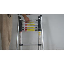 Stainless Steel Hinge on Top 2.6m Aluminium Telescopic Ladder